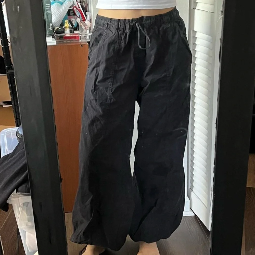 Black Zara Balloon Drawstring Pants - Picture 6 of 7